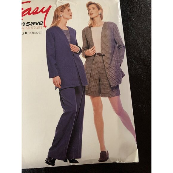 McCall's Misses Coat Shirt Pant Skirt Shorts Sewing Pattern Sz 16 - 22 7763 - Un - Picture 2 of 9